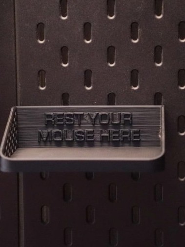 Jual Pegboard Mouse Flat Display Stand universal tray Rak Shelf Holder ...