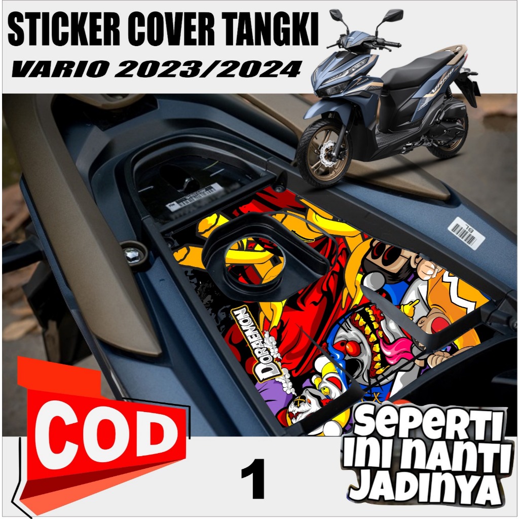 Jual STRIPING STICKER PELINDUNG COVER TANGKI VARIO 2023 -2024 NEW MOTIF ...