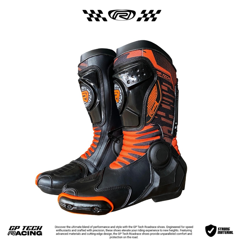 Jual ROB1 Racing Sepatu GP Tech Carrot | Shopee Indonesia