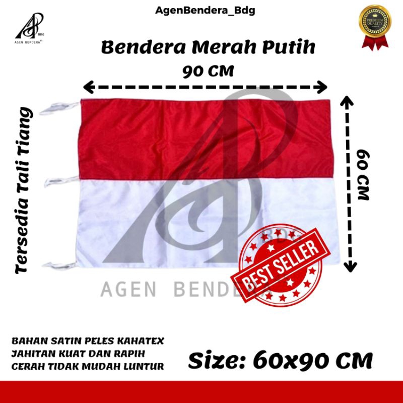 Jual Bendera Merah Putih Bendera Indonesia Satin Peles Murah Ukuran ...