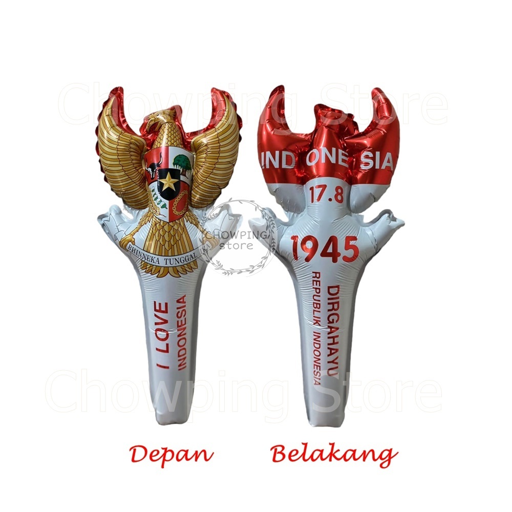 Jual Balon Foil Bendera Love Bulat Pentung Bando Dirgahayu Hut Ri Hiasan Merah Putih Shopee