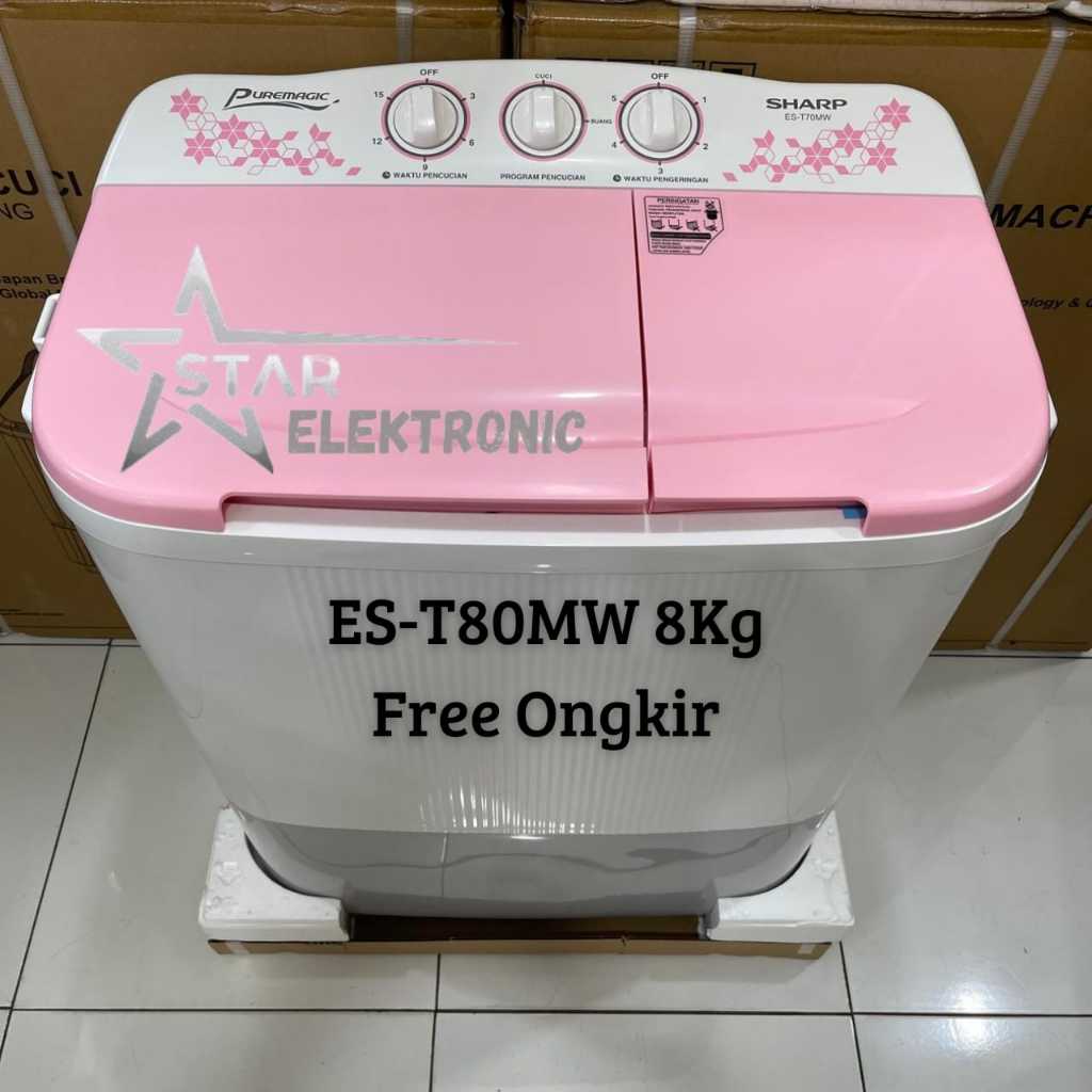Jual Mesin Cuci SHARP 2 Tabung 70MW 7KG/80MW 8KG/90MW 9KG/85NT 8,5KG ...
