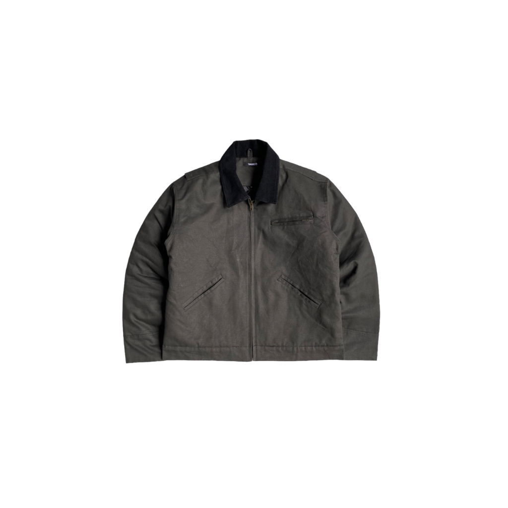 Jual Timbre Work Jacket Charcoal Collar Black | Shopee Indonesia