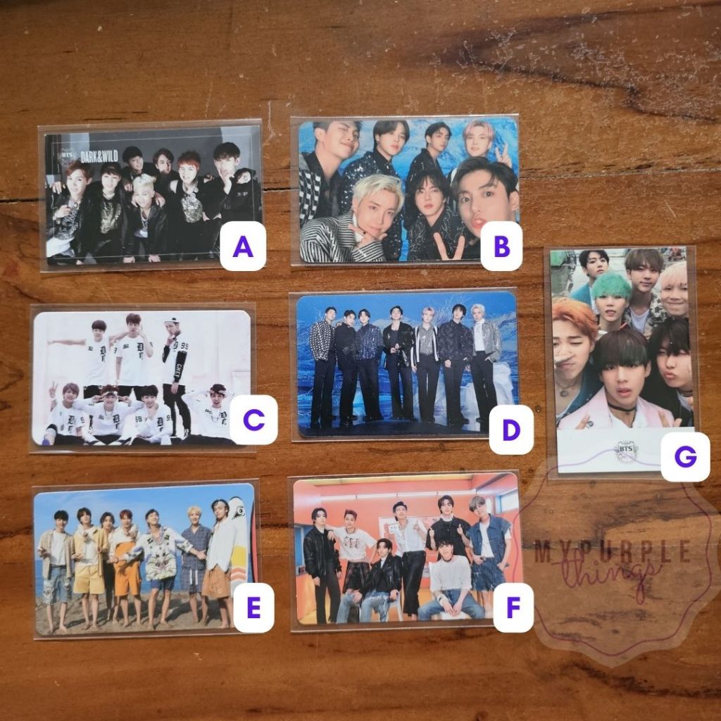 Jual [Ready] BTS OFFICIAL Group OT7 Photocard Album Dark Wild