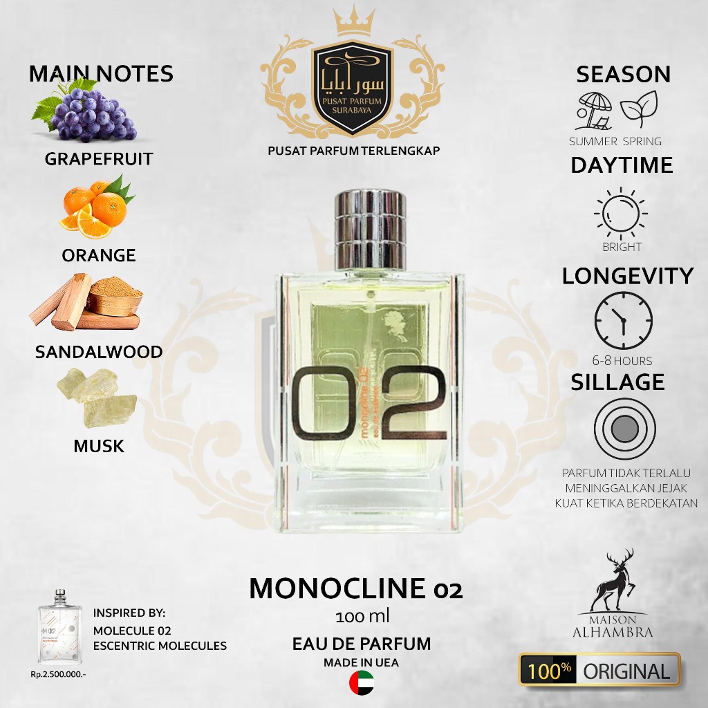 Jual monocline 02 maison alhambra Premium Parfum Pria/Wanita/Unisex ...