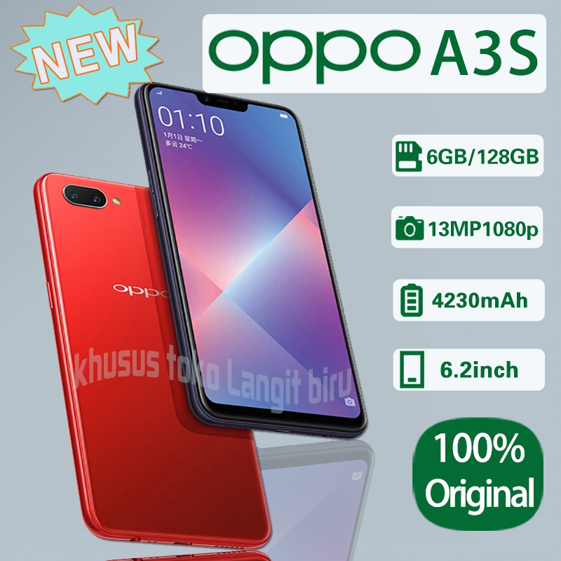 Jual hp OPPO A3S ram 6/128GB 4G LTE Smartphone GARANSI 1 TAHUN | Shopee ...