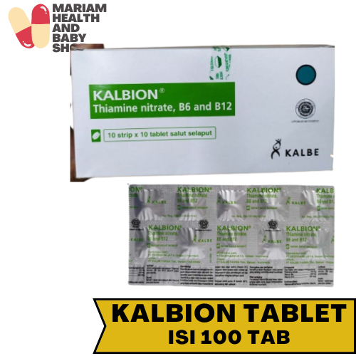 Jual Kalbion Box isi 100 Tablet - Vitamin B1, B6, dan B12 | Shopee ...