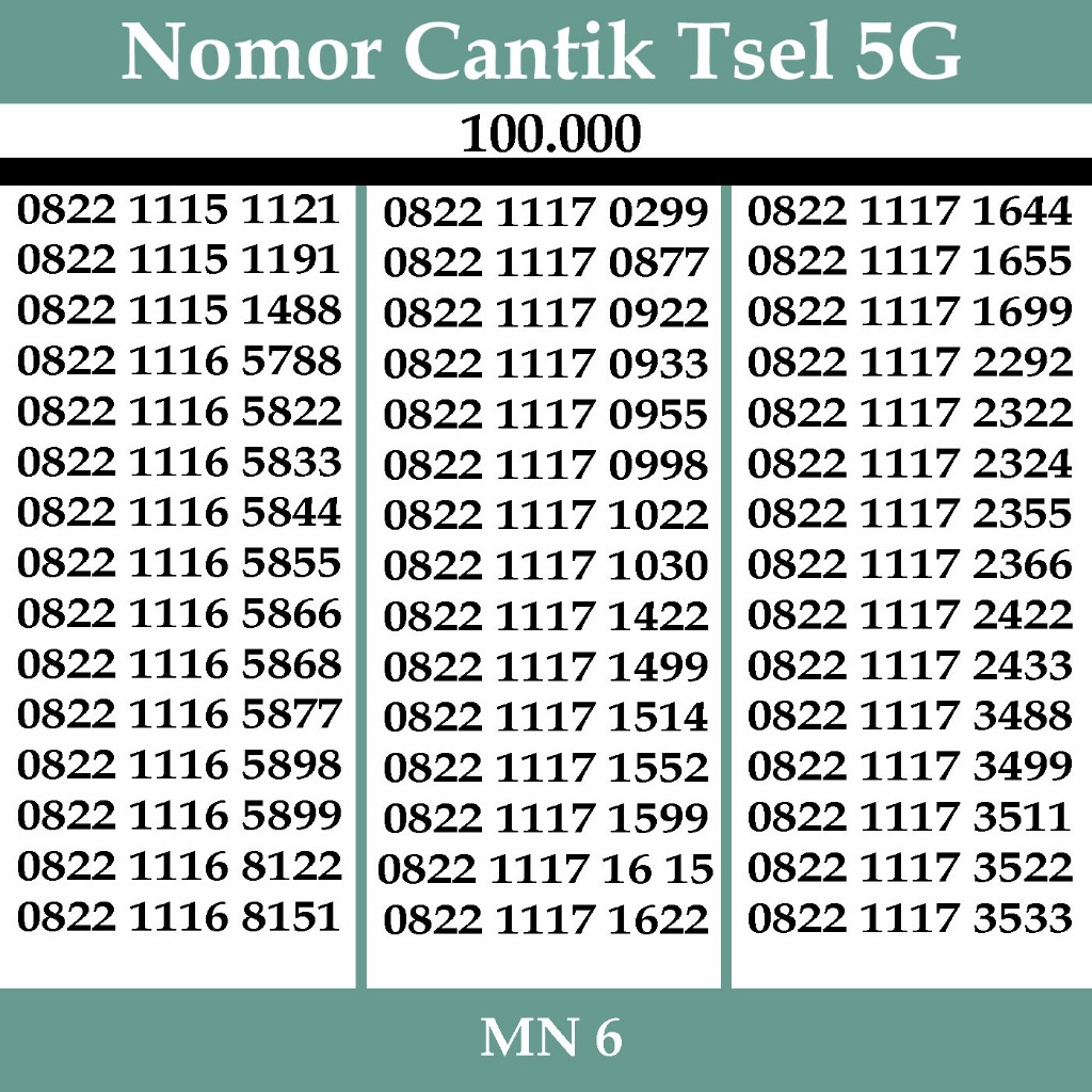 Jual Nomer Cantik Tsel Sinyal 4g LTE support 5g LTE Jaringan Terluas ...