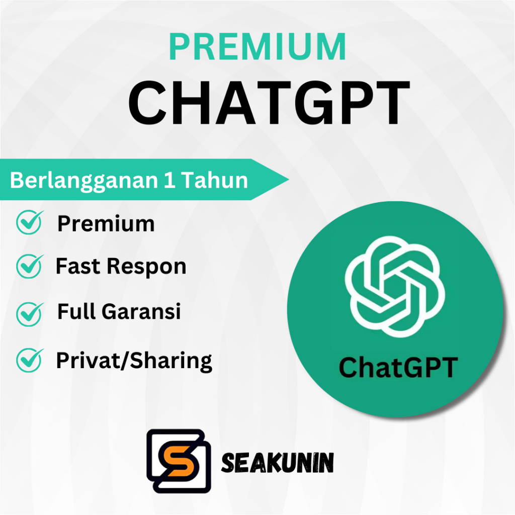 Jual Chatgpt Premium Tahun Akun Chat Gpt Plus Bergaransi Shopee Indonesia