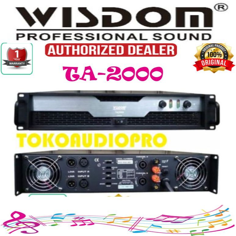 Jual Power Wisdom TA2000 Professional Power Amplifier Widom Ta-2000 ...