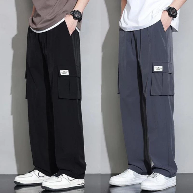 Pratinjau CELANA PANJANG CARGO LONGGAR OVERSIZE BAGGY PANTS PRIA KOREAN STYLE TERBARU