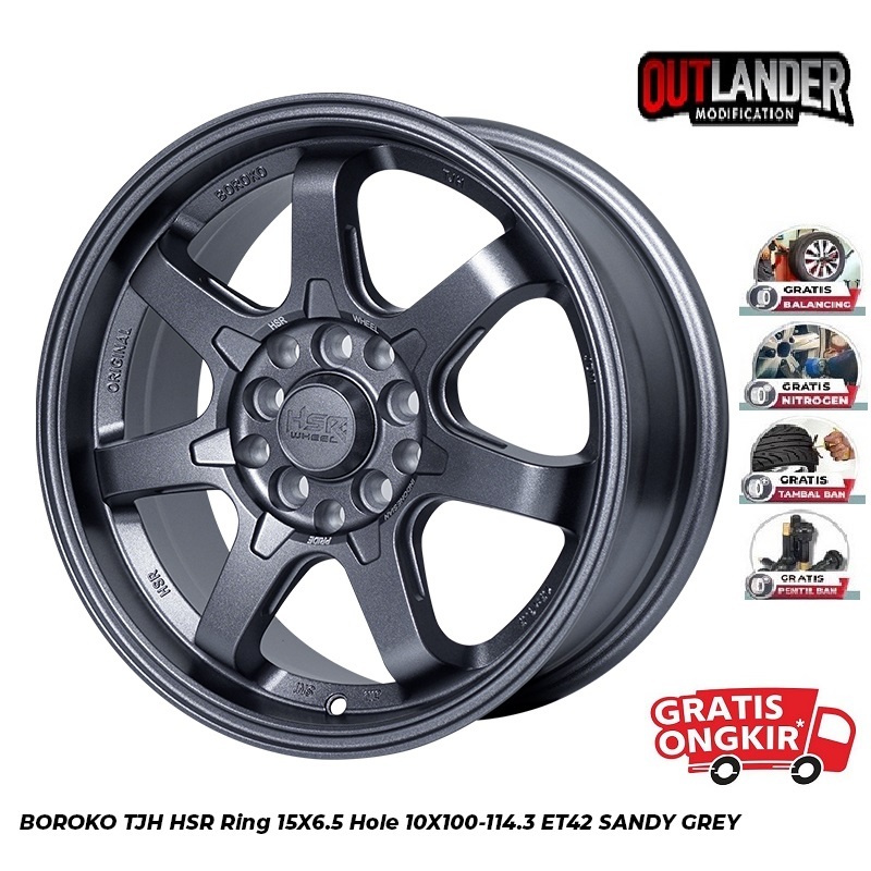 Jual Velg Racing Hsr Boroko Tjh R15 Grey Avp Arena Granmax Luxio Innova ...