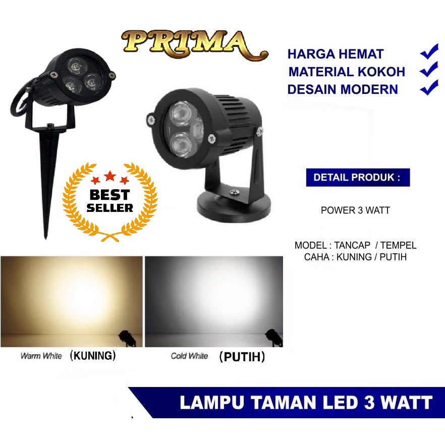 Jual Lampu Led Taman Halaman Teras Outdoor Sorot W Watt Tancap Spot Spotlight Garden Park Light