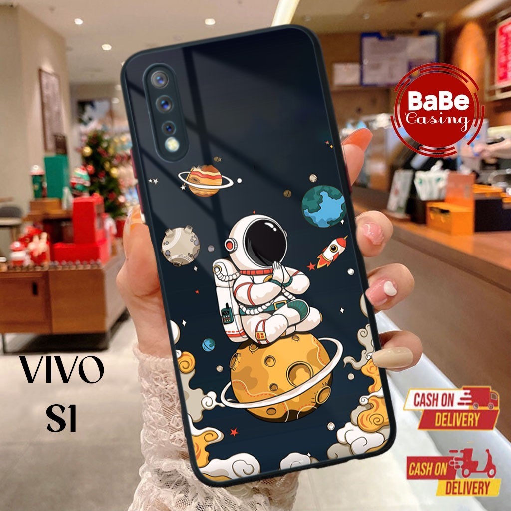 Case Hp VIVO S1 Terbaru Casing VIVO Motif Astronot Bahan Hardcase  Premium Glossy Softcase Hp Cute Keren Terbaru Babe Casing