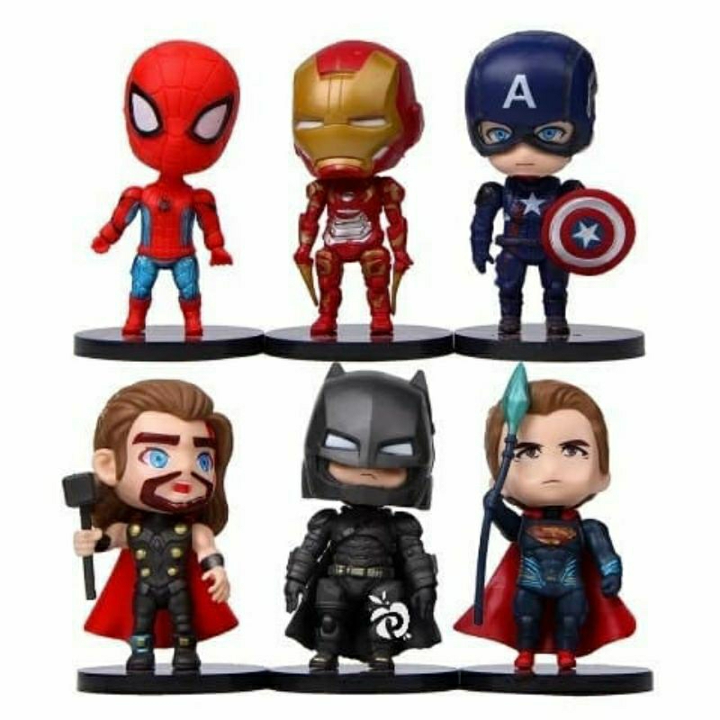 Jual JS Hiasan Kue Ulang Tahun Avenger Captain America Thor Iron man