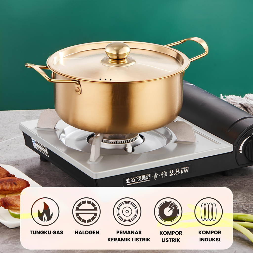 Jual SUNLAND Panci Ramen Ramyun Korea Noodle Pot Stainless Steel ...