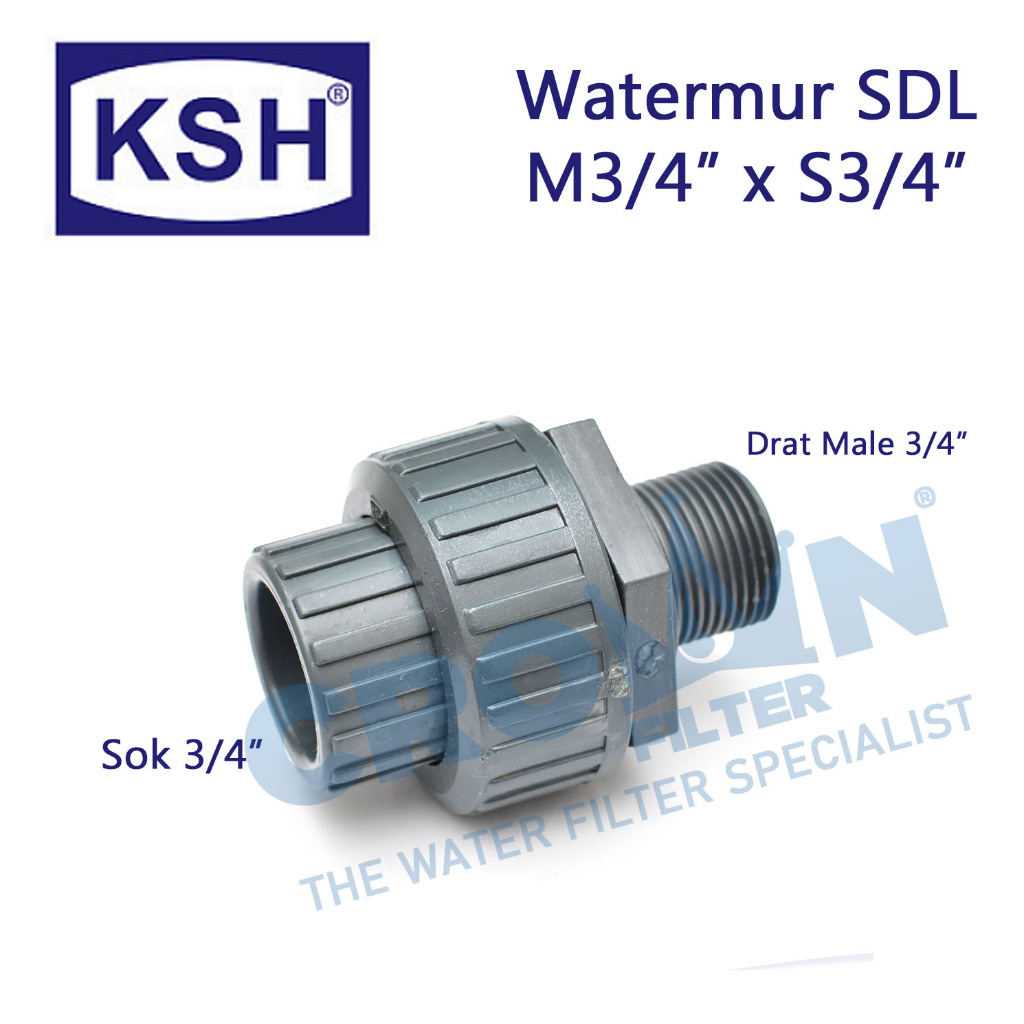Jual Water Mur / Union Socket Drat Luar 3/4
