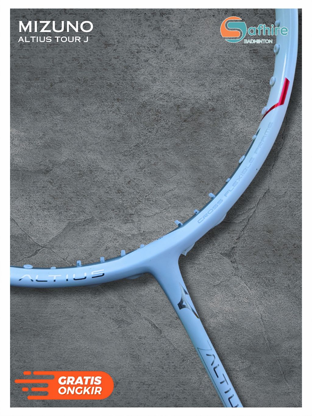 Altius Tour Badminton Racket Mizuno Altius 01 Feel (White