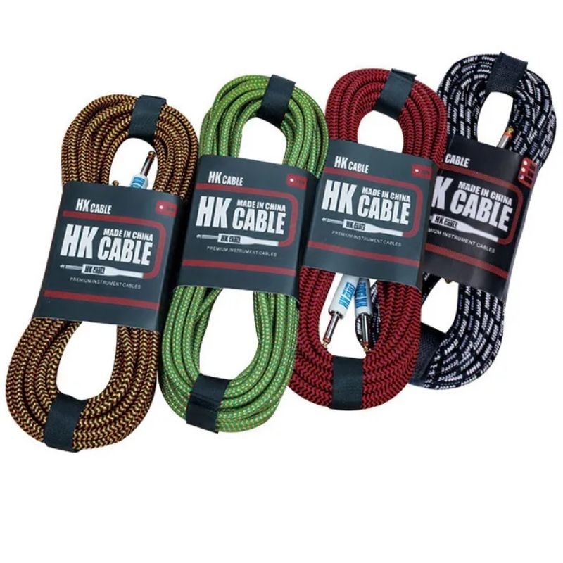 Jual KABEL JACK Gitar merk HK cable Low Noise/cable jeck HK/Kabel ...