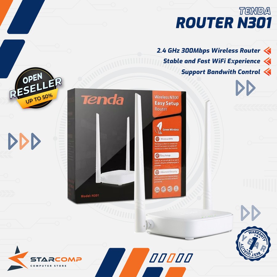 Jual Wifi Router Tenda N301 Wireless Router Access Point 300mbps ...