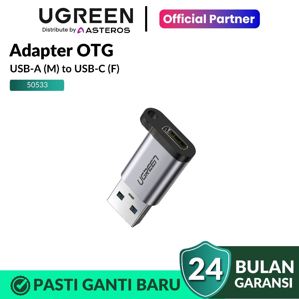 Jual UGREEN OTG Adapter USB Type C Female To USB A 3.0 Male Max 5Gbps ...