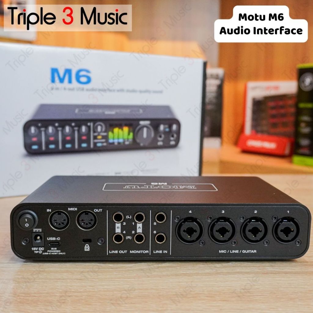 Jual MOTU M6 Audio Interface 6 in 4 out ESS Sabre32 Ultra DAC | Shopee ...