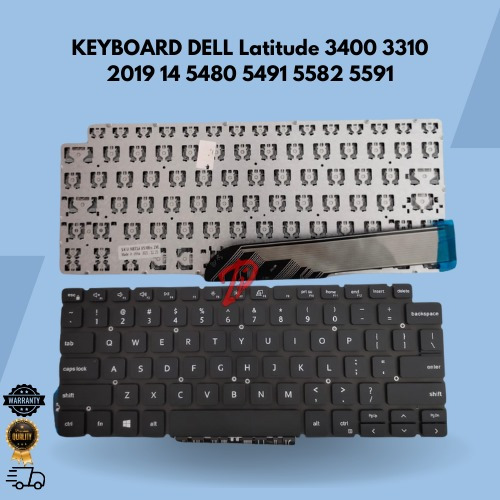 Jual Keyboard Dell latitude 3400 3310 2019 14 5480 5491 5582 5591 ...