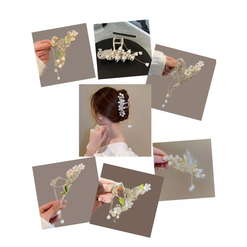 Jual Jepit rambut cewek korea style bahan stainlee stell mewah dan