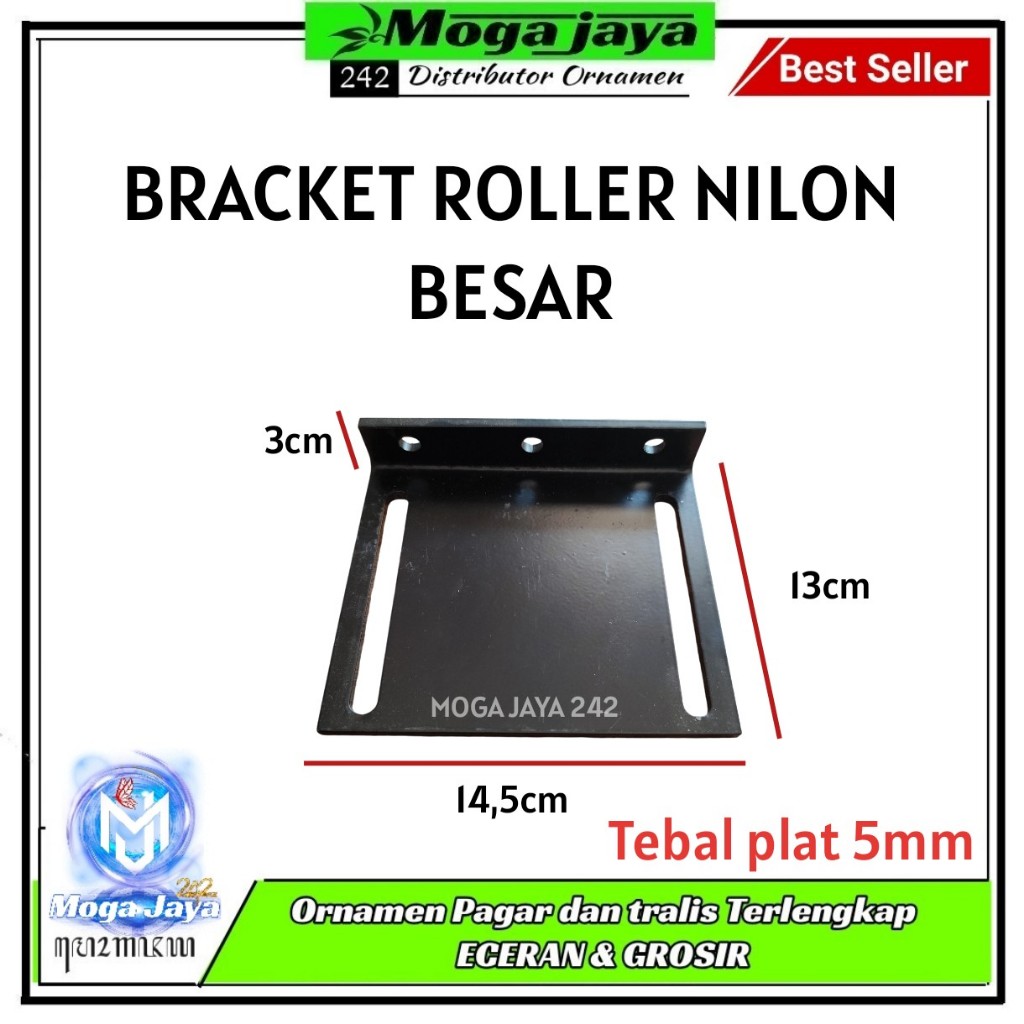 Jual bracket roller besar penuntun roda pintu gerbang | Shopee Indonesia