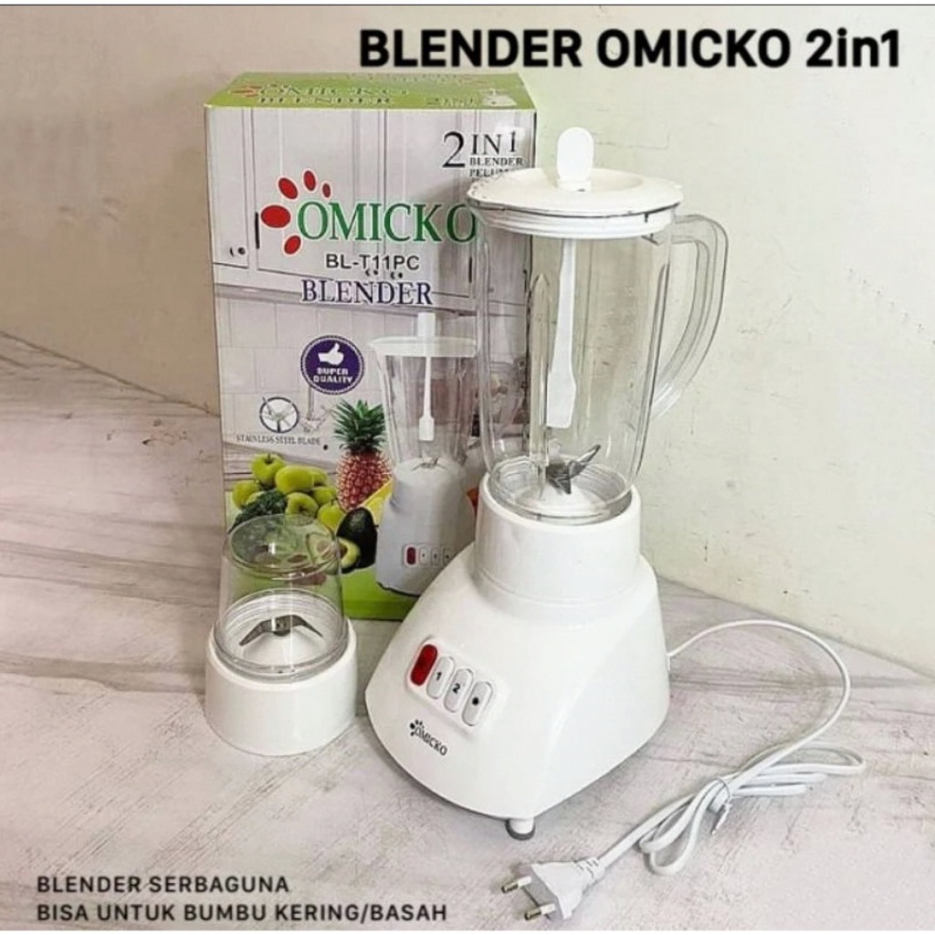 Jual Blender 2in1 Serbaguna Blender Kaca Plastik Anti Pecah Multifungsi