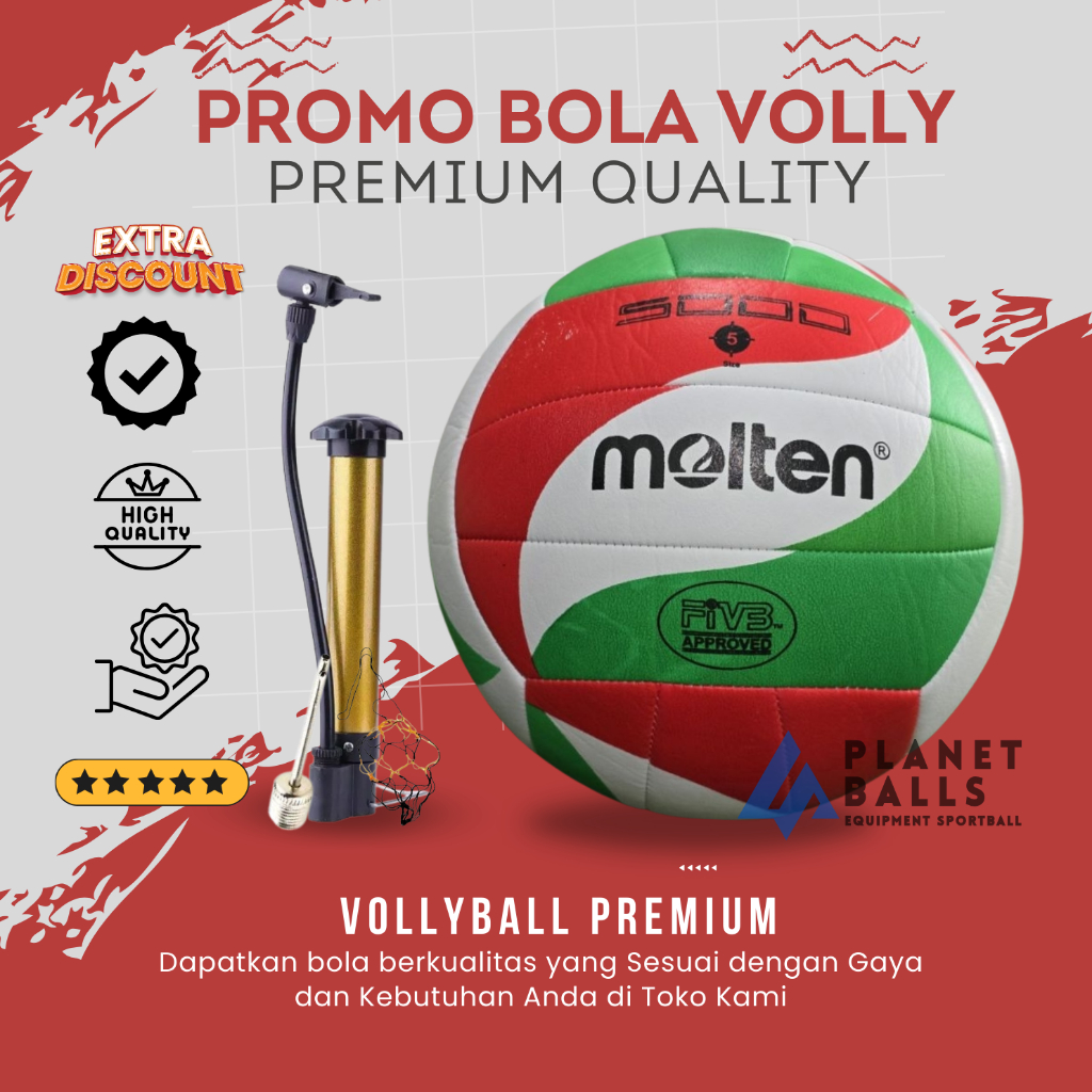 Jual Bola Voli Volley Nassau Dynamic Berkualitas Gratis Pompa Pentil