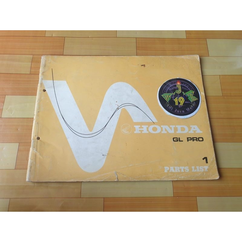 Jual Buku Part Catalog Katalog Copian Honda GLPro GL Pro | Shopee Indonesia