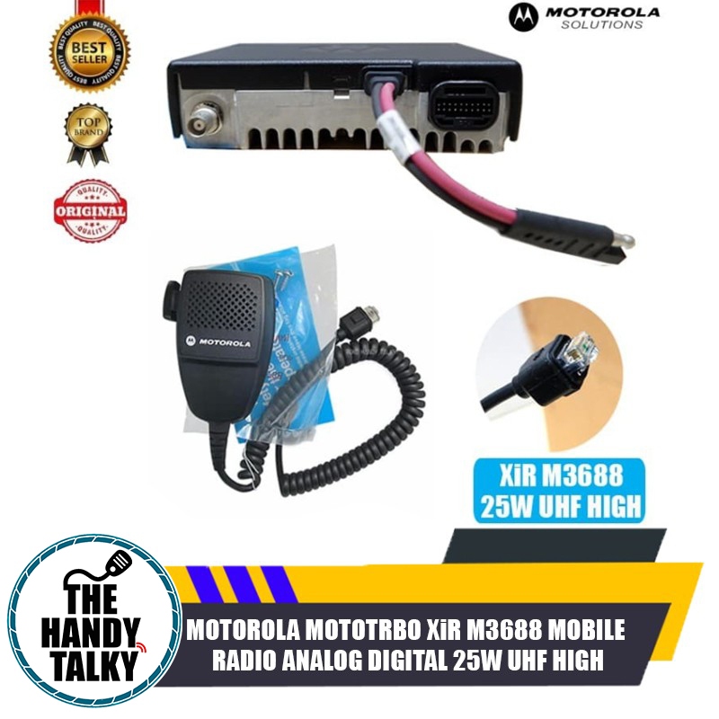 Jual Motorola Xir M3688 M 3688 Radio Rig Analog Digital UHF 403 45Watt ...