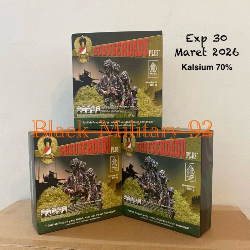 Jual SUSU SERDADU PLUS PENINGGI BADAN / SUSU TNI RANSUM FD3 IMUKAL ...
