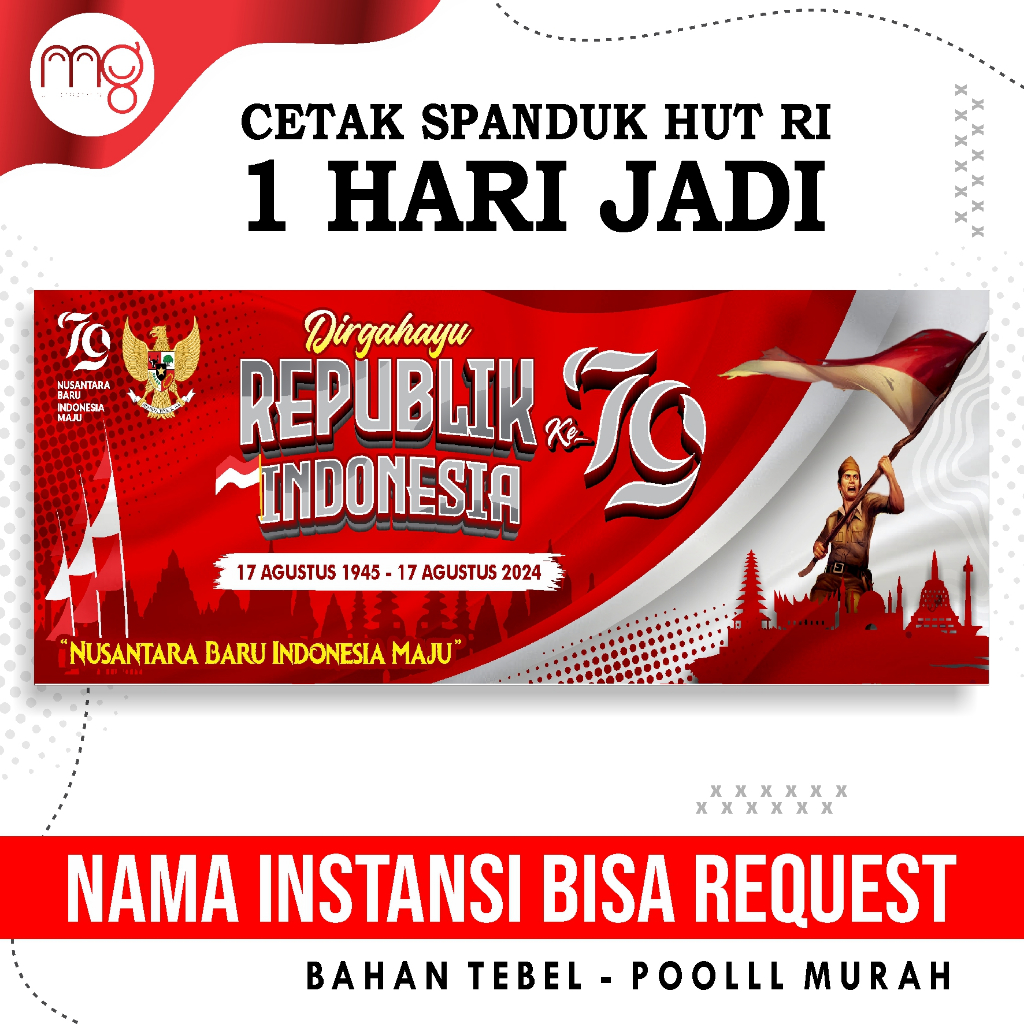 Jual Banner HUT RI ke 79 - Spanduk agustusan | Shopee Indonesia