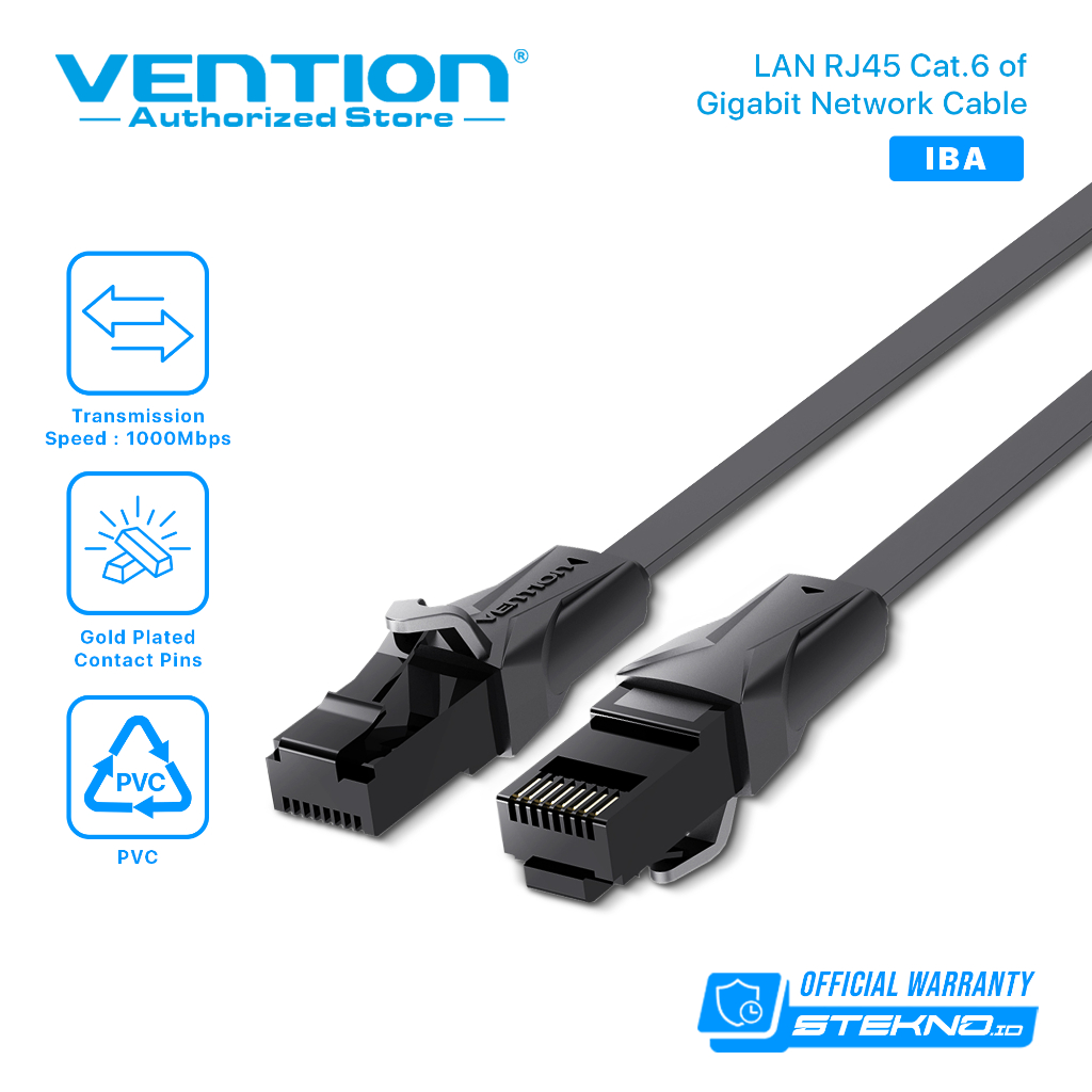 Jual Vention Iba M Kabel Lan Rj Cat Cat Flat Gigabit Utp