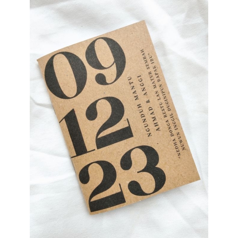 Jual Custom Simple Mini Notebook Wedding |Birthday Souvenir | Souvenir ...