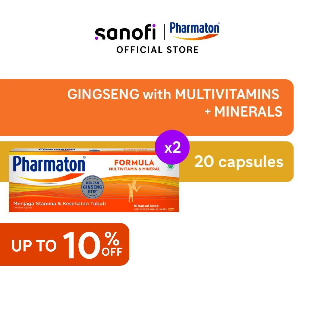 Jual Pharmaton Formula 20s Multivitamin Jaga Stamina dan Kesehatan