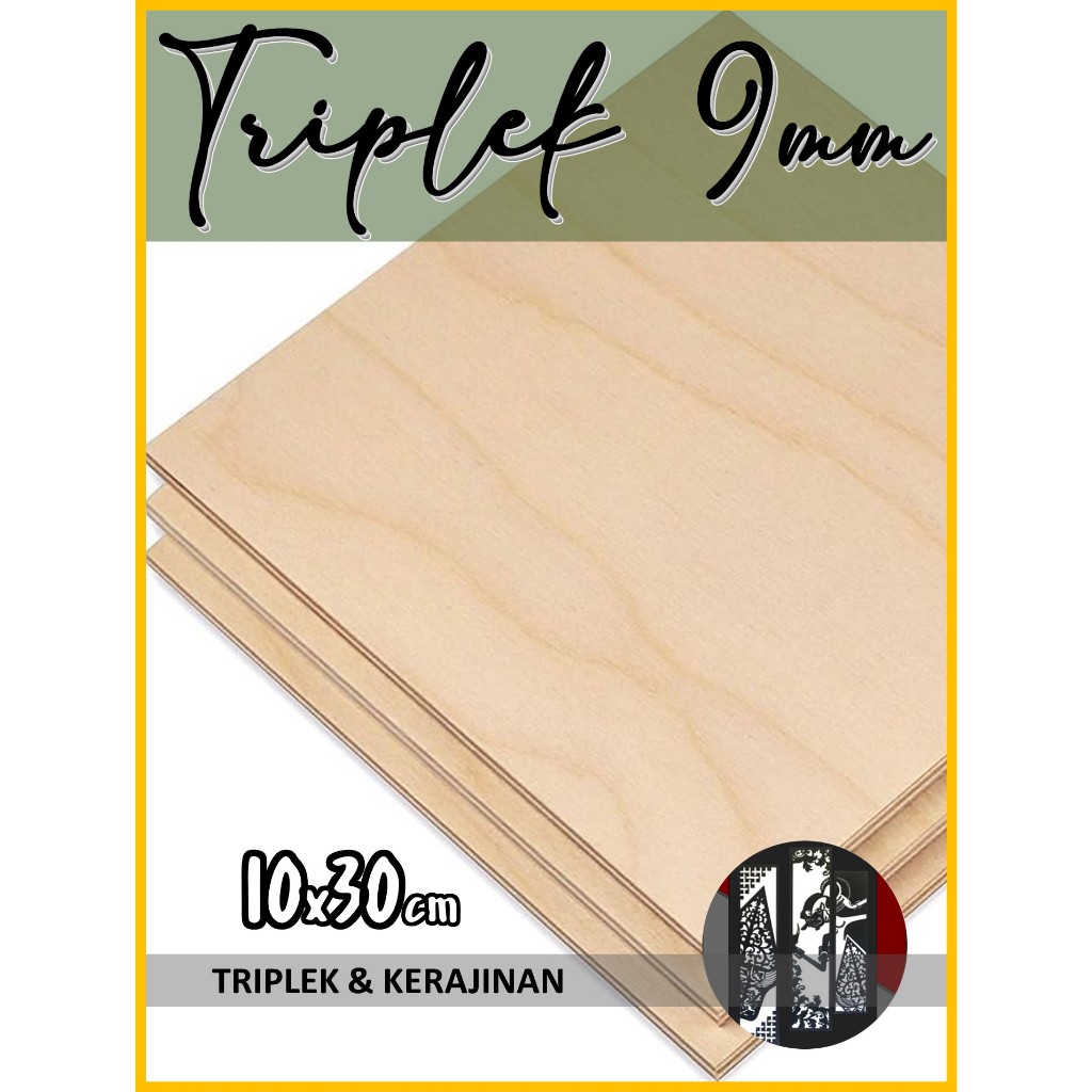 Jual Triplek 9mm 10x30 cm Kualitas Premium Plywood Multiplek 9 mm 10 x ...