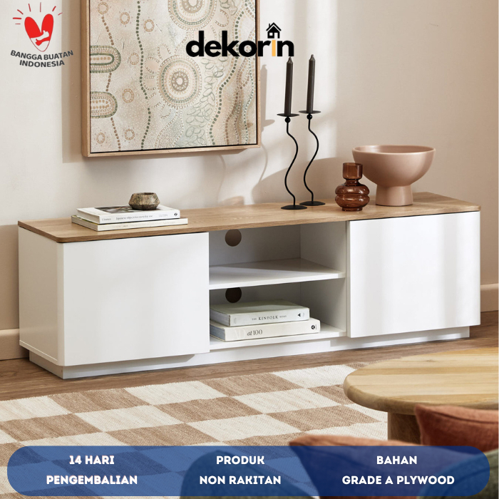 Jual Meja TV / Rak TV Minimalis Modern Non Rakitan Skandinavian Model ...