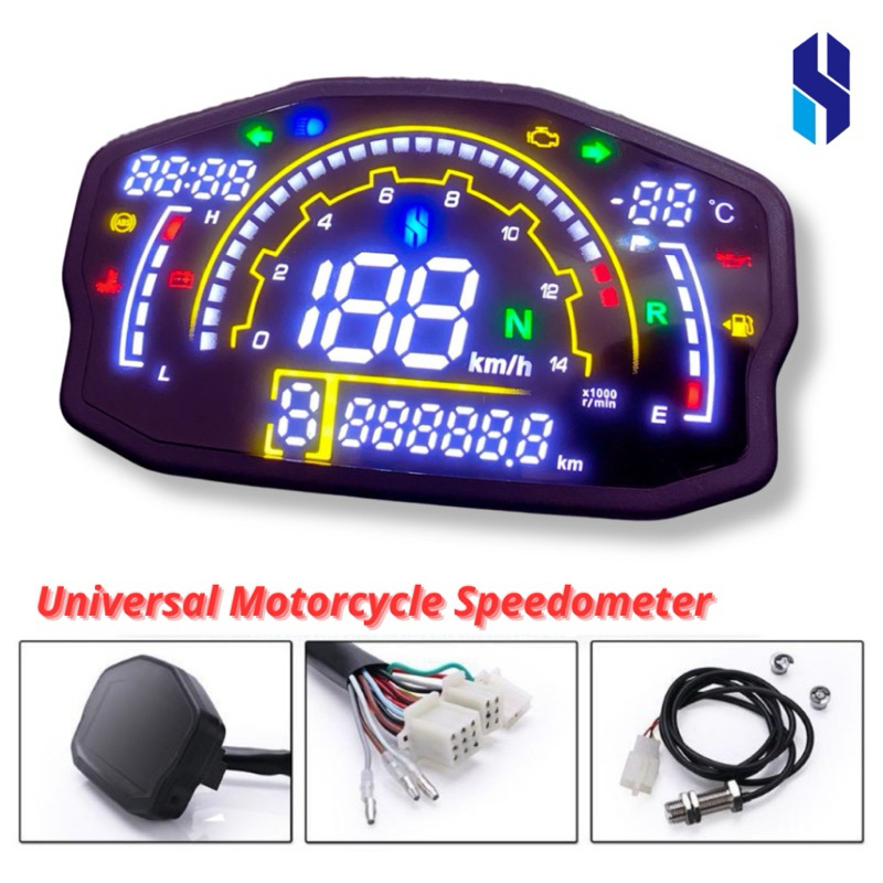 Jual Speedometer Digital Universal ORIGINAL rx3n LED Odometer Lampu ...