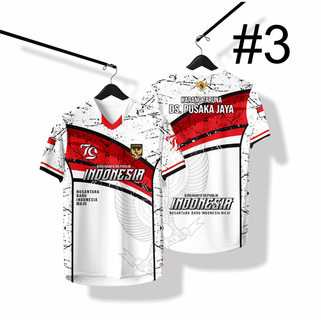Jual BAJU JERSEY AGUSTUSAN HUT RI KE 79 TERBARU HARI KEMERDEKAAN BISA ...