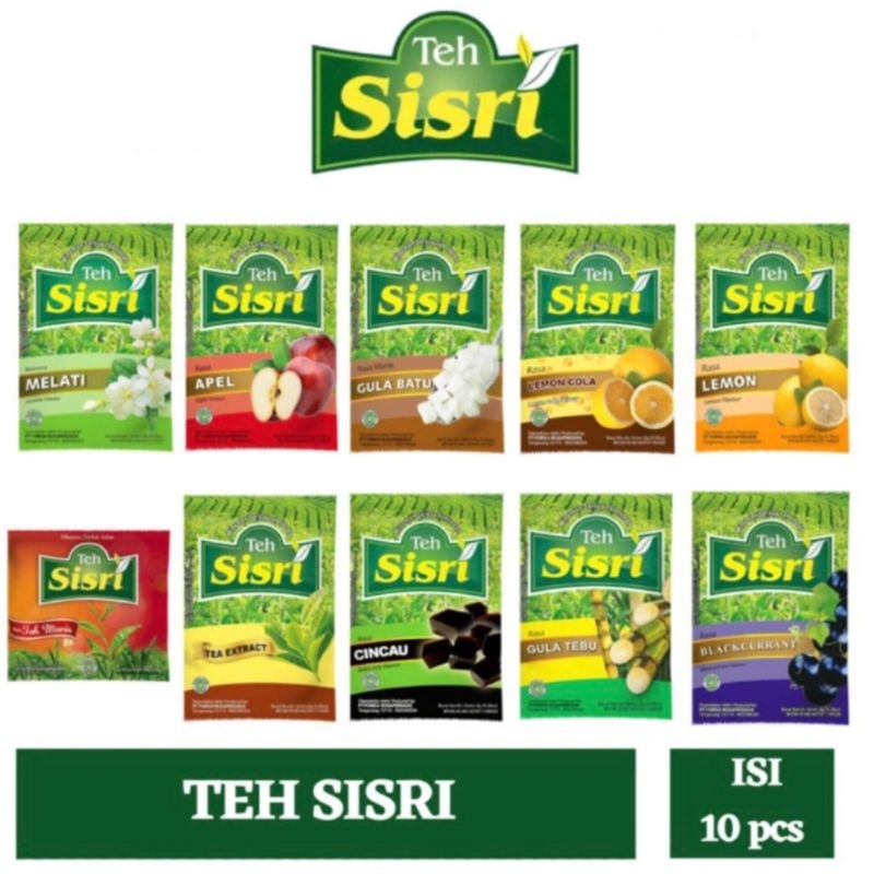 Jual Teh sisri rentengan [ 1 renteng 10 sachet ] | Shopee Indonesia