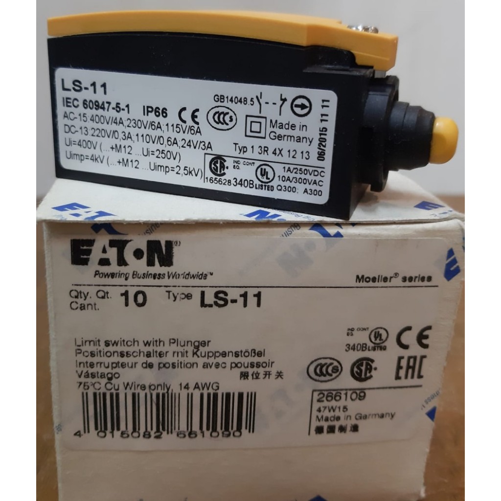 Jual EATON LS-11 Limit Switch with Plunger 1NO 1NC EATON LS-11 Limit ...