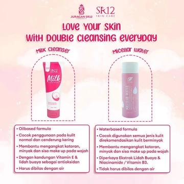 Sr12 Micellar Water Pembersih Wajah Terbaik Melembabkan Dan Mencerahkan Wajah Secara Alami