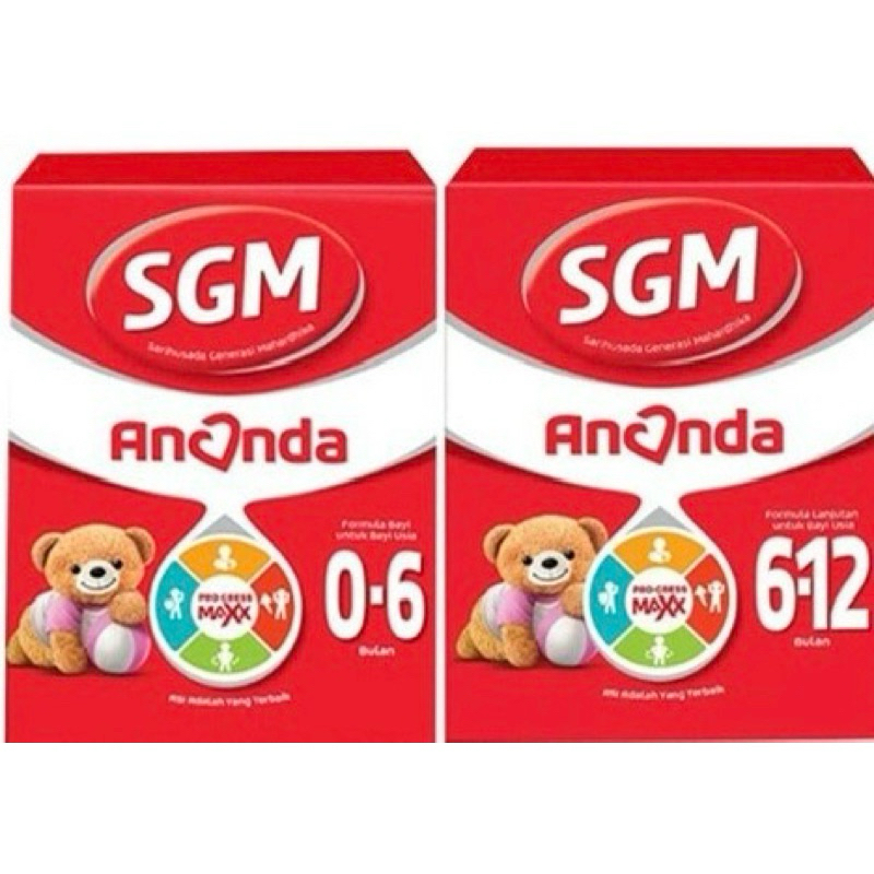 Jual SGM ananda 1 (0-6bln) dan ananda 2 (6-12bln) 1kg exp 2026 | Shopee ...