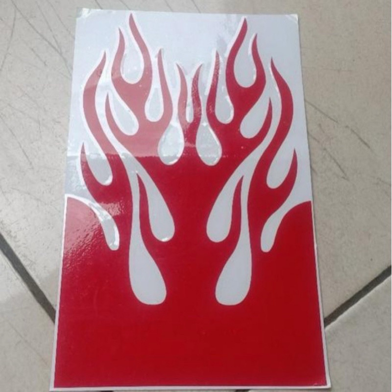 Jual Sticker cutting api buat spakbor motor matic bebek atau lainya ...