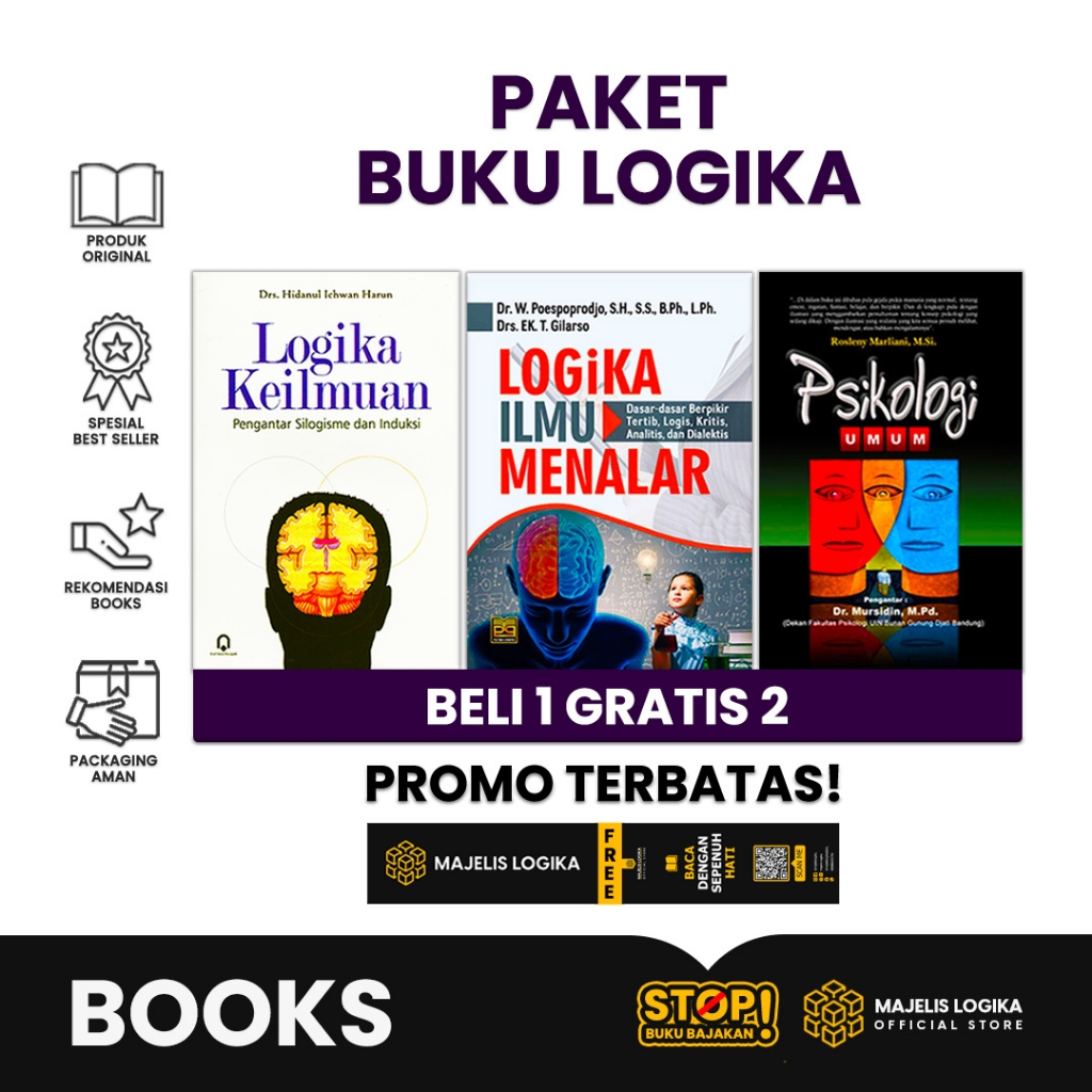 Jual Paket 3 Buku Logika Keilmuan - Majelis Logika | Shopee Indonesia