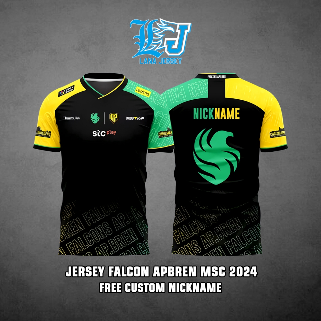 Jual Jersey Falcons APBREN 2024 NEW ( free custom nickname ) | Shopee ...