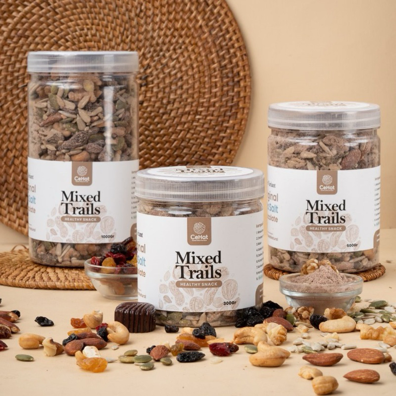 Jual CeHat Trail mix Premium Cemilan Sehat Enak Diet Rendah Kalori With ...